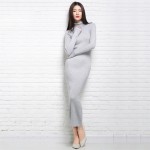 winter rib sweater dress for women long 2016 new office elegant sexy dress long sleeve turtleneck women knitted dress wool