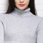 winter rib sweater dress for women long 2016 new office elegant sexy dress long sleeve turtleneck women knitted dress wool