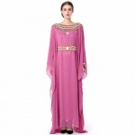 women Embroidery long sleeve muslim elegant formal dress moroccan Kaftan caftan Islamic Abaya muslim clothing floor length gown