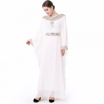 women Embroidery long sleeve muslim elegant formal dress moroccan Kaftan caftan Islamic Abaya muslim clothing floor length gown