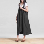 womens dresses new arrival 2017 Loose Waist Women Casual Dress Spaghetti Strap Black Color Casual Dress