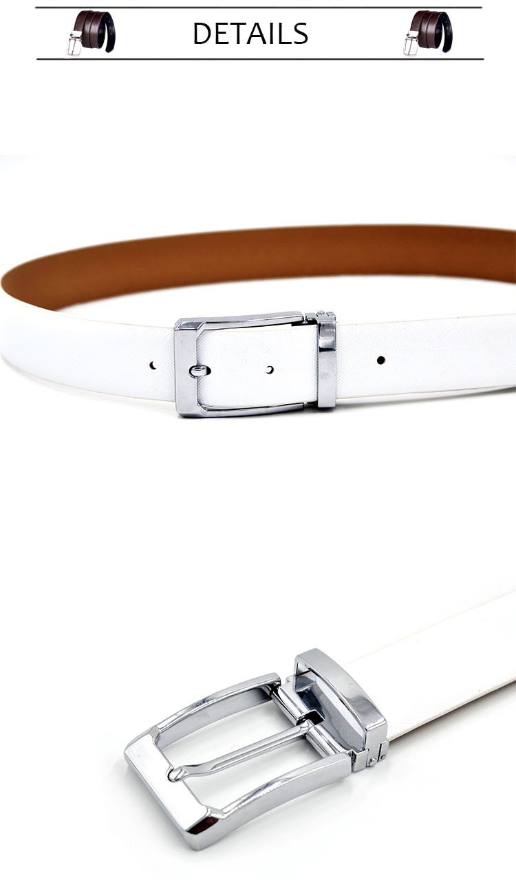 -Men39s-Genuine-Leather-Belt-Waist-Metal-Buckle-Belts-With-Toothpick-Pattern-White-Dress-Belt-And-Bl-32742172527