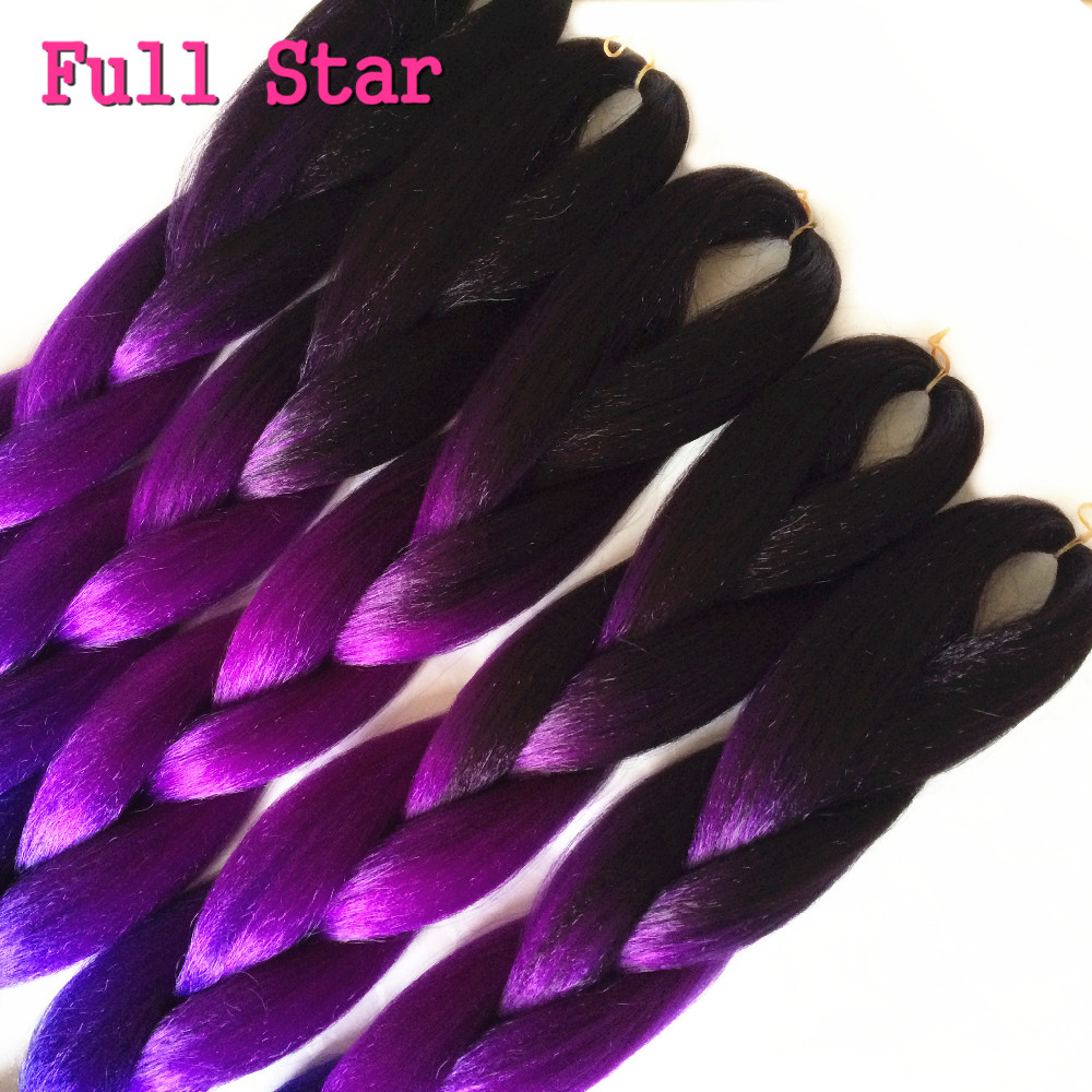 1-10pcs-24quot-100g-Crochet-Braids-Hair-Full-Star-Black-Purple-Blue-Ombre--Braiding-Hair-Jumbo-Braid-32583096455