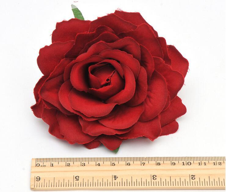 10cm-large-Fabric-Blooming-Rose-Flower-woman-Hair-Decorations-amp-Brooch-wedding-party-Hair-Clip-Bri-32658182646