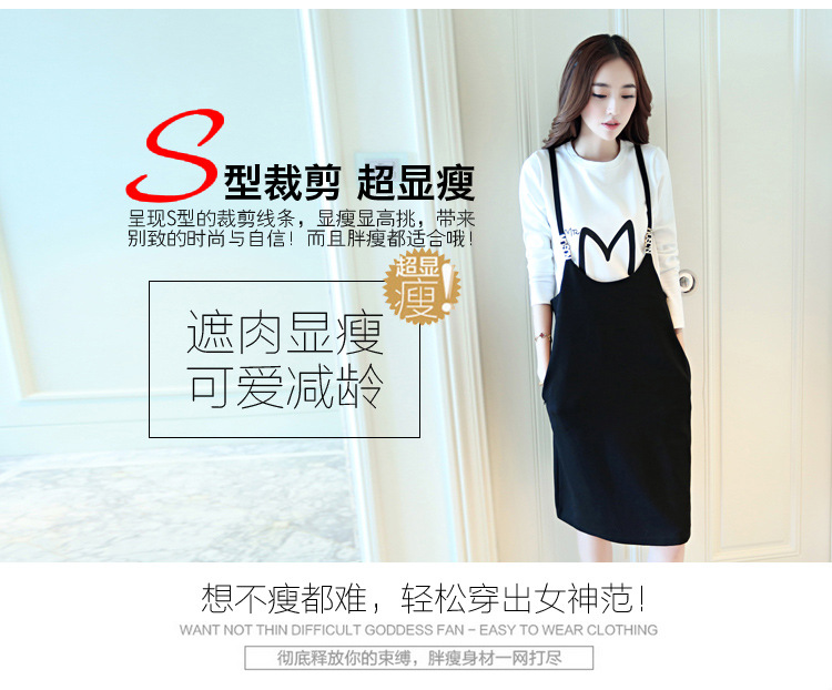 16-Spring-and-Autumn-new-Korean-female-summer-strap-dress-two-piece-suit-long-sleeved-dress-casual-l-32679613834