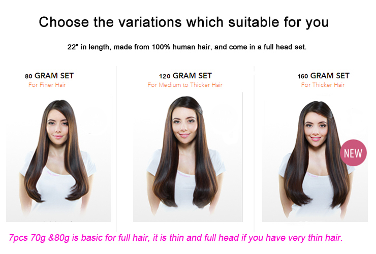 16quot-28quot-100-Brazilian-Remy-hair-Clips-Inon-Human-Hair-Extensions-Horsetail-Ponytail-4-medium-b-639226579