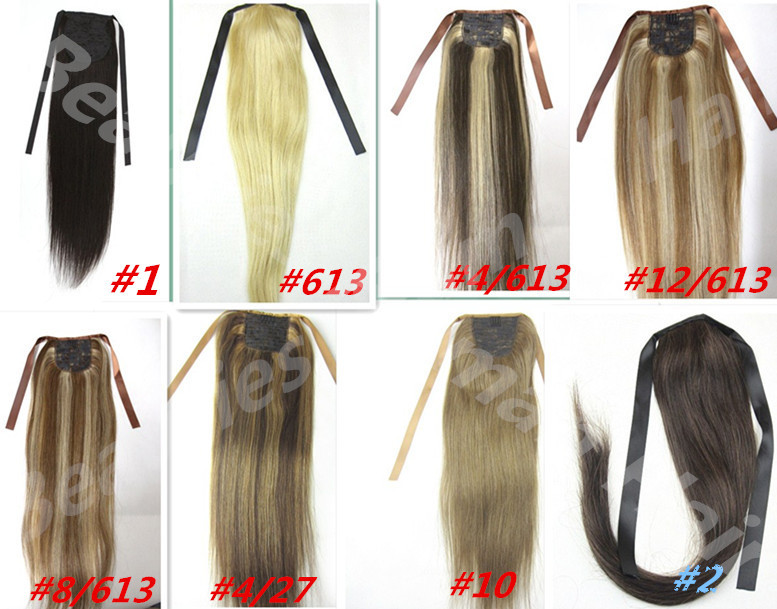 16quot-28quot-100-Brazilian-Remy-hair-Clips-Inon-Human-Hair-Extensions-Horsetail-Ponytail-4-medium-b-639226579