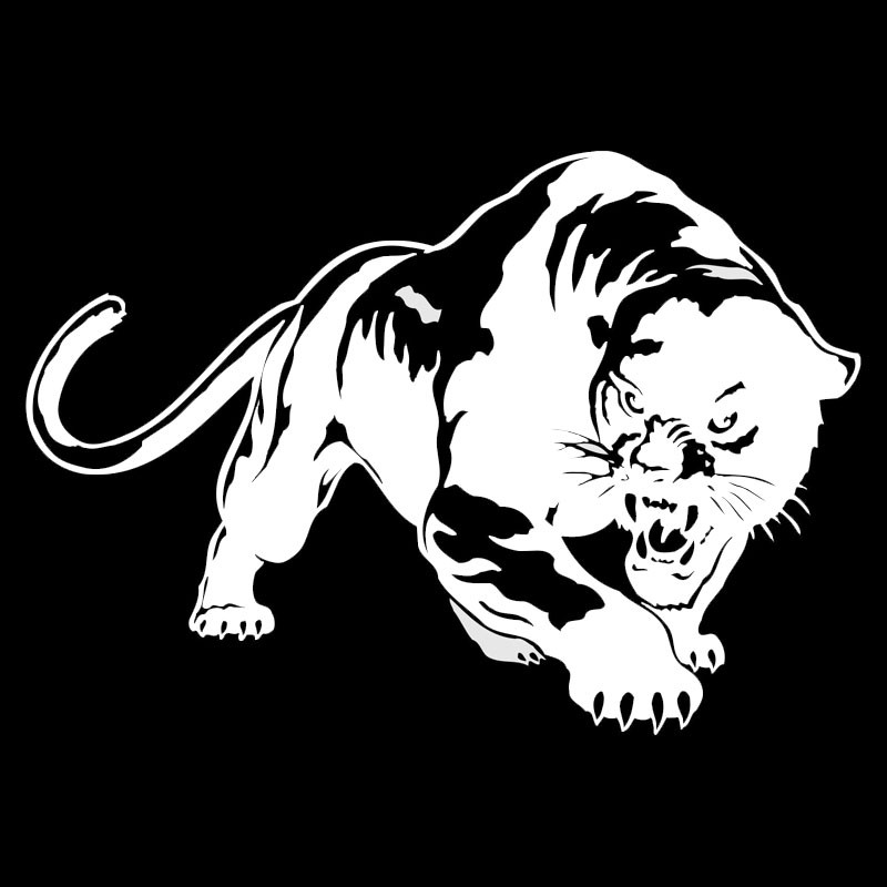 195136CM-Fiery-Wild-Panther-Hunting-Car-Body-Decal-Car-Stickers-Motorcycle-Decorations-BlackSilver-C-32714370394