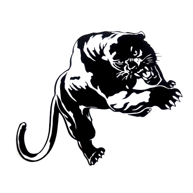 195136CM-Fiery-Wild-Panther-Hunting-Car-Body-Decal-Car-Stickers-Motorcycle-Decorations-BlackSilver-C-32714370394