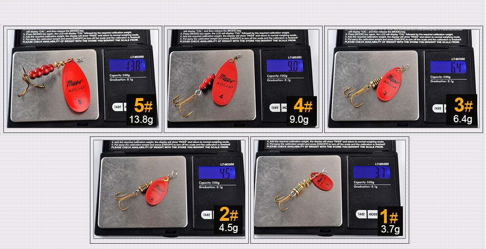 1PC-4-Color-Size0-Size5-Fishing-Hard-Lure-Bait-Leurre-Peche-Mepps-Spoon-Fishing-Tackle-Vissen-Pesca--32713284150