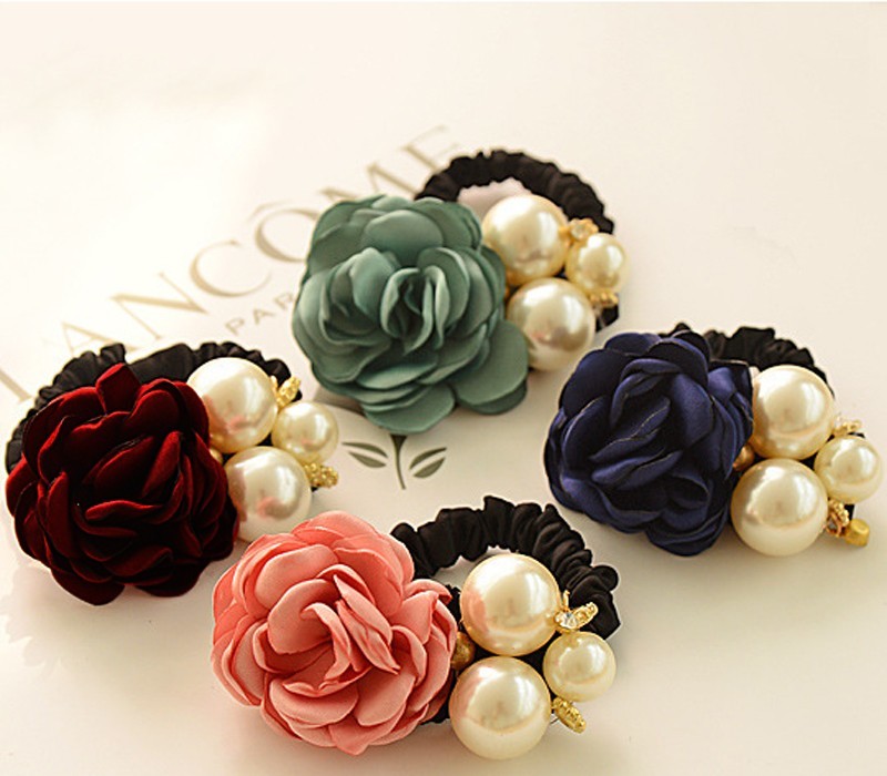 1PC-Hot-Lady-Satin-Ribbon-Rose-Flower-Pearls-Elastic-Rope-Hairband-Ponytail-Holder-Hairband-Gift-Hai-32589497139