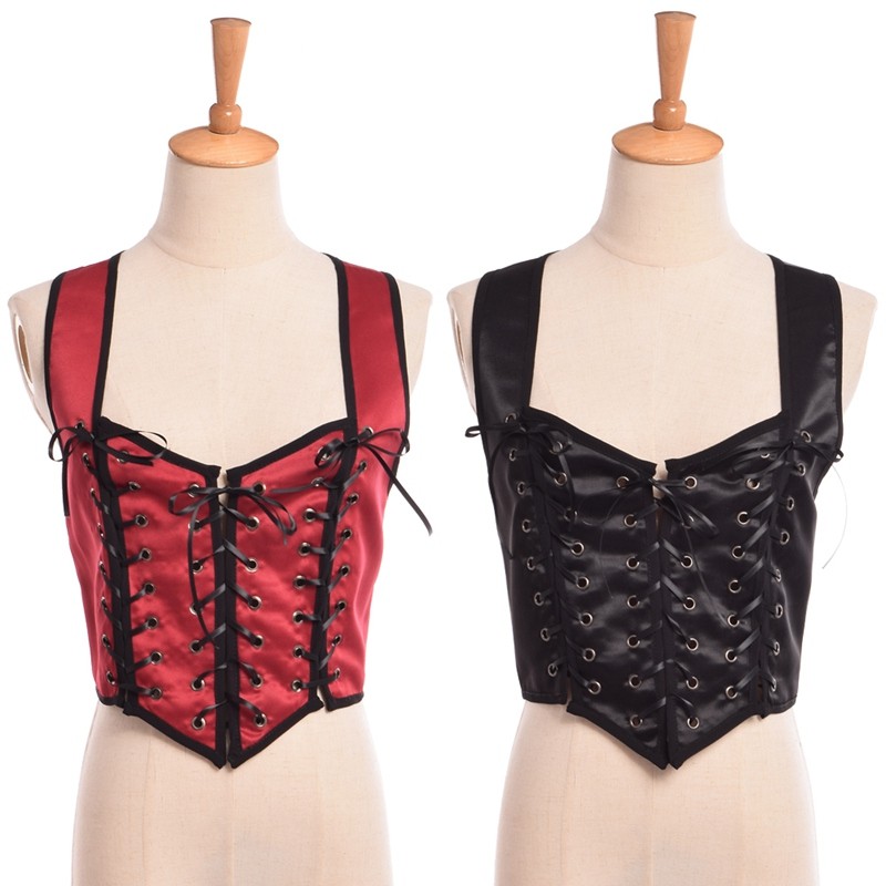 1pc-Medieval-Lady-Reversible-Lace-Up-Corset-Vest-Renaissance-Wench-Two-Sides-Bodice-Waistcoat-Tops-32690946862