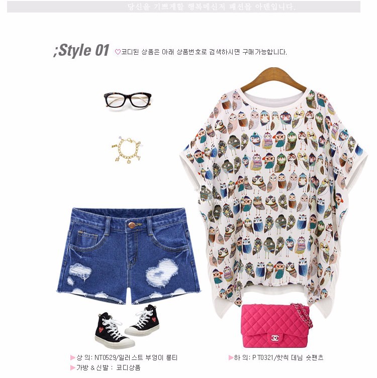 2015-New-Style-Cartoon-Owl-Printed-Women39s-T-shirtsBrand-Summer-Oversize-Short-Sleeve-T-shirts-Wome-32359528243