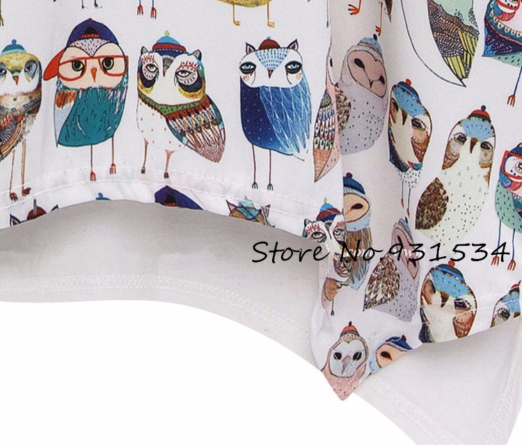 2015-New-Style-Cartoon-Owl-Printed-Women39s-T-shirtsBrand-Summer-Oversize-Short-Sleeve-T-shirts-Wome-32359528243