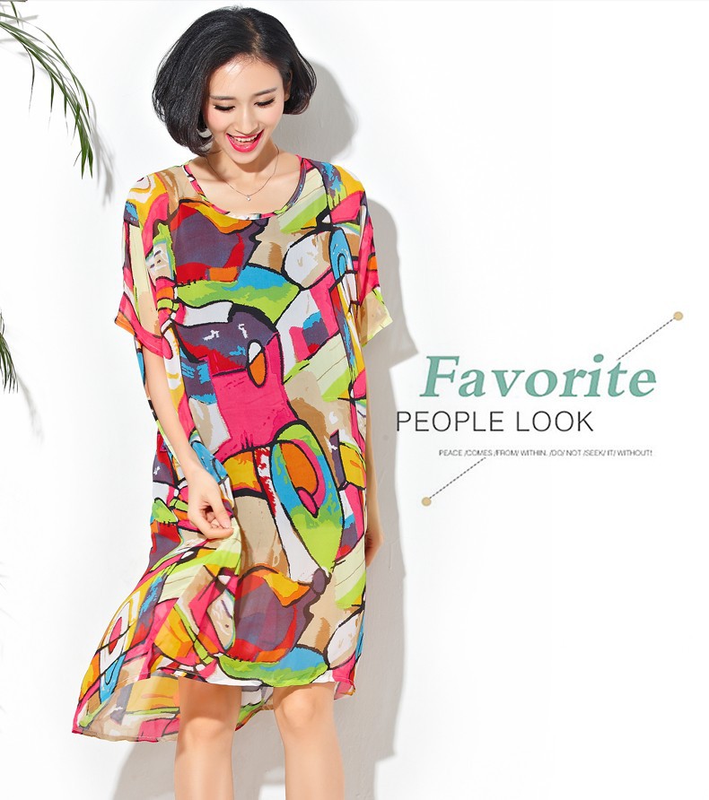 2015-Plus-Size-Colorful-Dresses-European-Impression-Style-Fashion-Women-Hit-Color-Chiffon-Shirt-Dres-32398705681