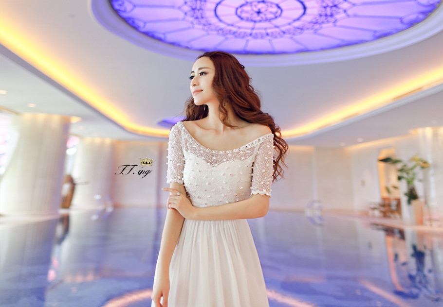 2015-Summer-New-Arrival-Ladies-dress-white-slit-neckline-beading-lace-chiffon-one-piece-dress-bohemi-32321749879