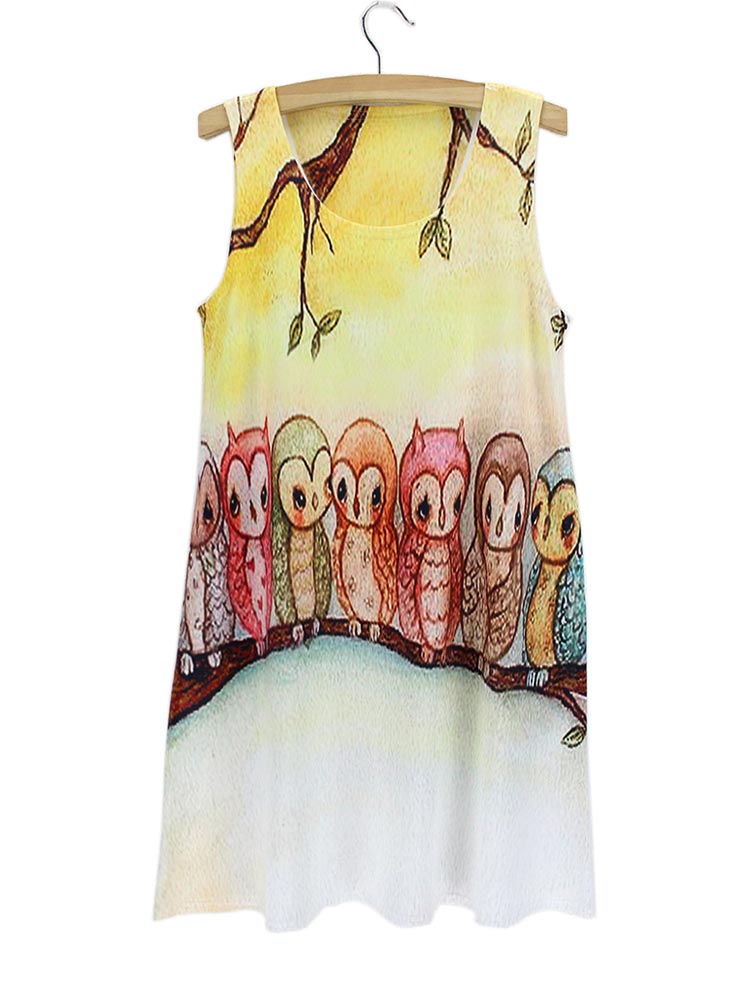 2015-TOP-SALE-Fashion-flamingo-3D-print-tank-dress-Summer-Women-Lady-Girl-gift-Sleeveless-Bird-patte-2035621578