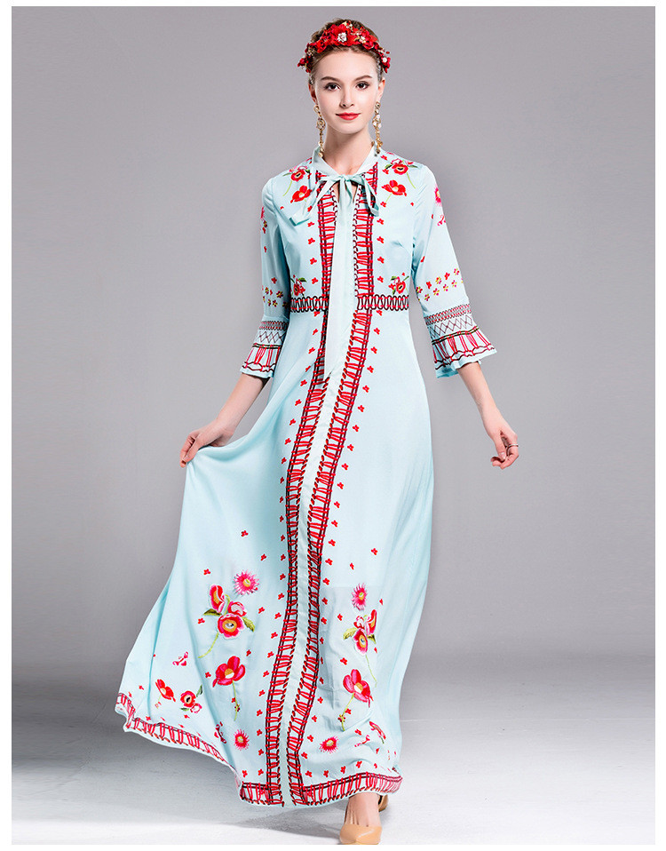 2016--Autumn-Women-Long-Dress-Long-Half-Flare-Sleeve-Ethnic-Print-Floor-Length-Maxi-Vintage-Bow-Long-32735814067