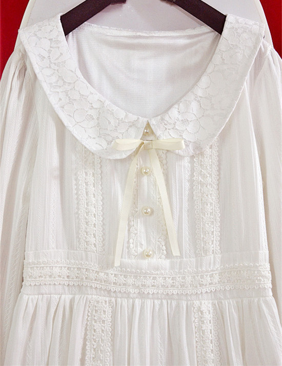 2016-Autumn-Lace-Lolita-White-Dress-Princess-Pearl-Cotton-Fashion-Cute-Lovely-Dress-GirlampWomen-Swe-2043902782