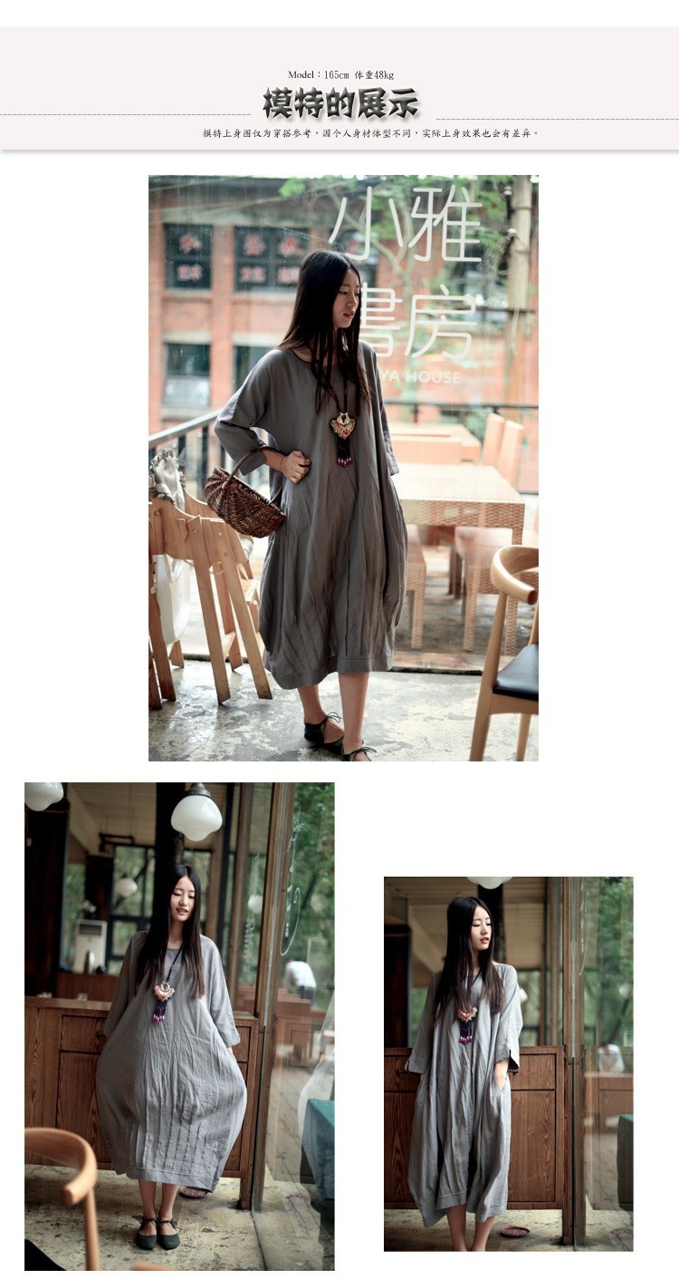 2016-Autumn-Linen-Robe-women-Original-design-cloth-hemp-color-personality-omen-dress-Women-Casual-fl-32707222067