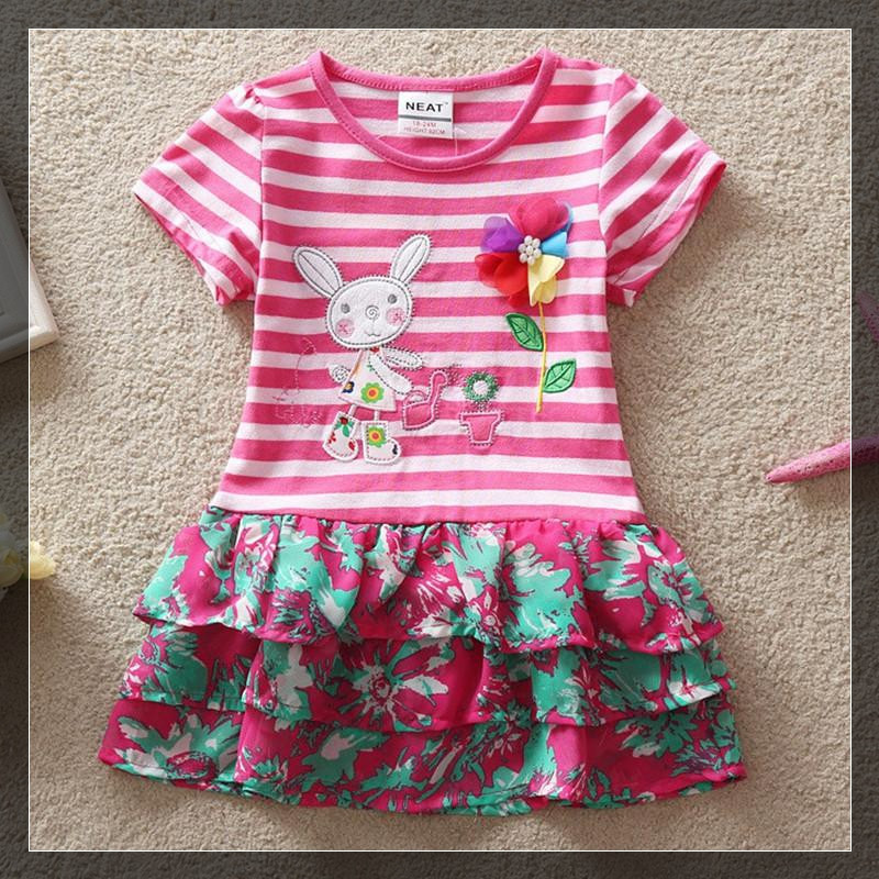 2016-Neat-retail-New-BABY-Girls-Clothes-short-Sleeve-lace-Kids-dresses-My-little-pony-dress-children-32665128751