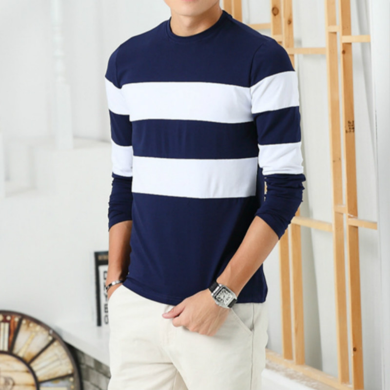 2016-New-Autumn-Winter-Mens-Long-Sleeve-T-Shirt-O-Neck-Striped-T-Shirt-for-Men-32720665188