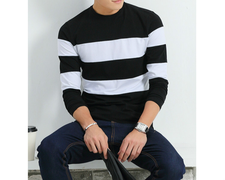 2016-New-Autumn-Winter-Mens-Long-Sleeve-T-Shirt-O-Neck-Striped-T-Shirt-for-Men-32720665188