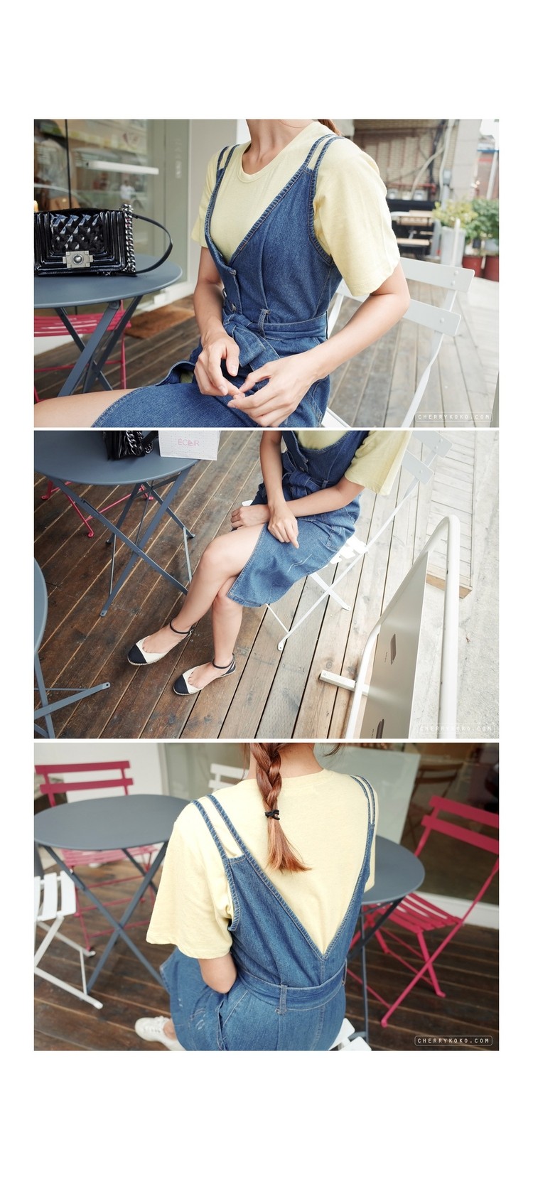 2016-New-Summer-Fashion-Slim-Bow-Belt-Strap-V-Collar-Sleeveless-Dress-Denim-Tank-32698686463