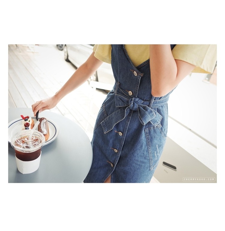 2016-New-Summer-Fashion-Slim-Bow-Belt-Strap-V-Collar-Sleeveless-Dress-Denim-Tank-32698686463