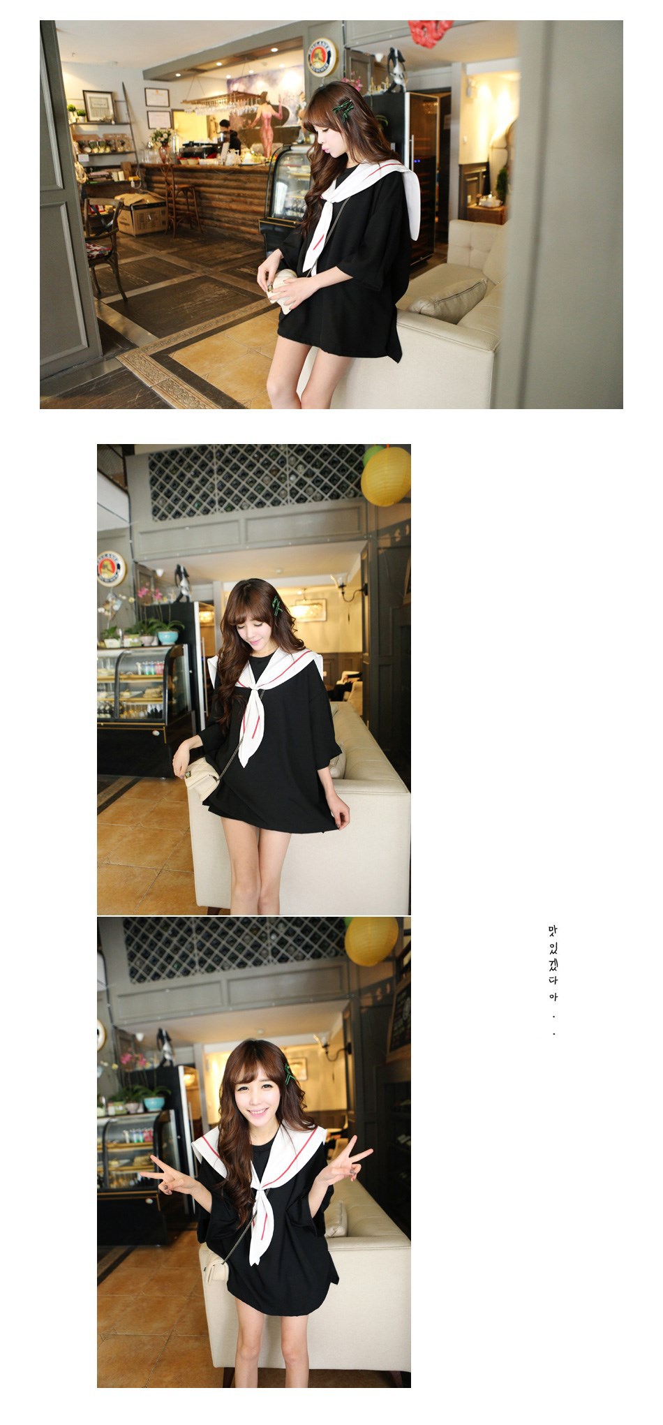 2016-Summer-Girls-Lolita-WhiteampBlack-Navy-style-dress-Chiffon-Fashion-Uniform-Sailor-collar-Cute-J-1884033129