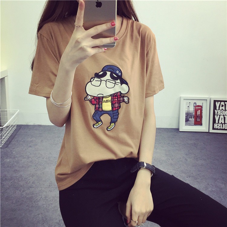 2016-Summer-Women-Top-Funny-T-shirt-Cute-Crayon-Shin-Chan-Cartoon-Embroidery-Tee-Basic-Harajuku-Bott-32702806831