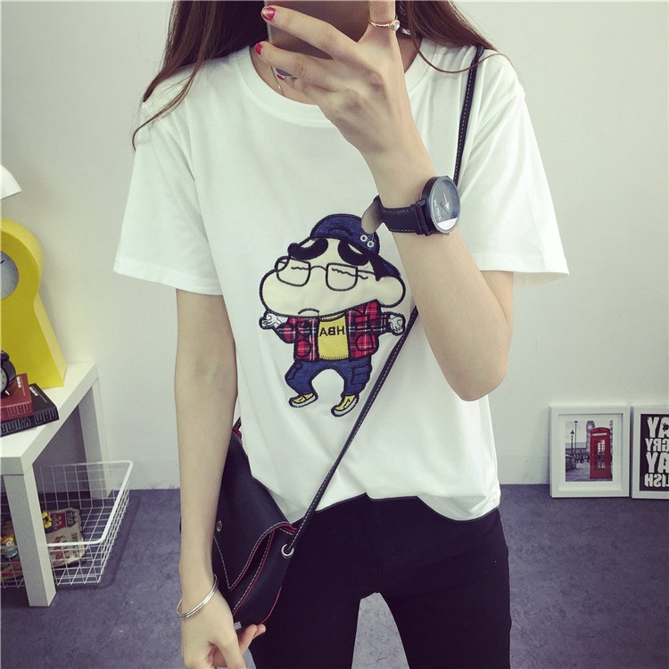 2016-Summer-Women-Top-Funny-T-shirt-Cute-Crayon-Shin-Chan-Cartoon-Embroidery-Tee-Basic-Harajuku-Bott-32702806831