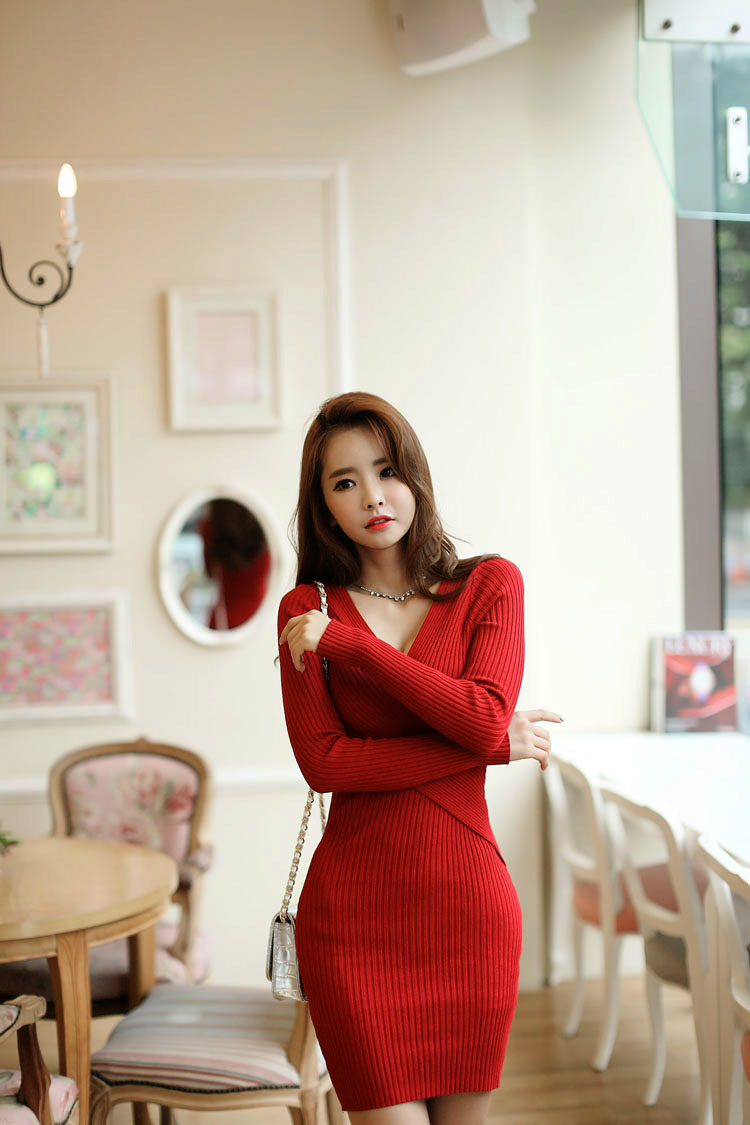 2016-new-spring-autumn--long-sleeved-sweater-dress-sexy-female-slim-mini-dress-V-neck-K018-32525191143