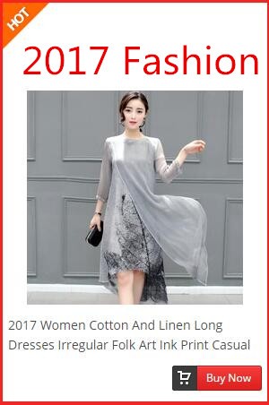 2017--New-2-Peices-China-Wind-Cheongsam-Loose-Waist-Printing-Ink-Seven-Sleeve-Two-Piece-Dress-32649380429