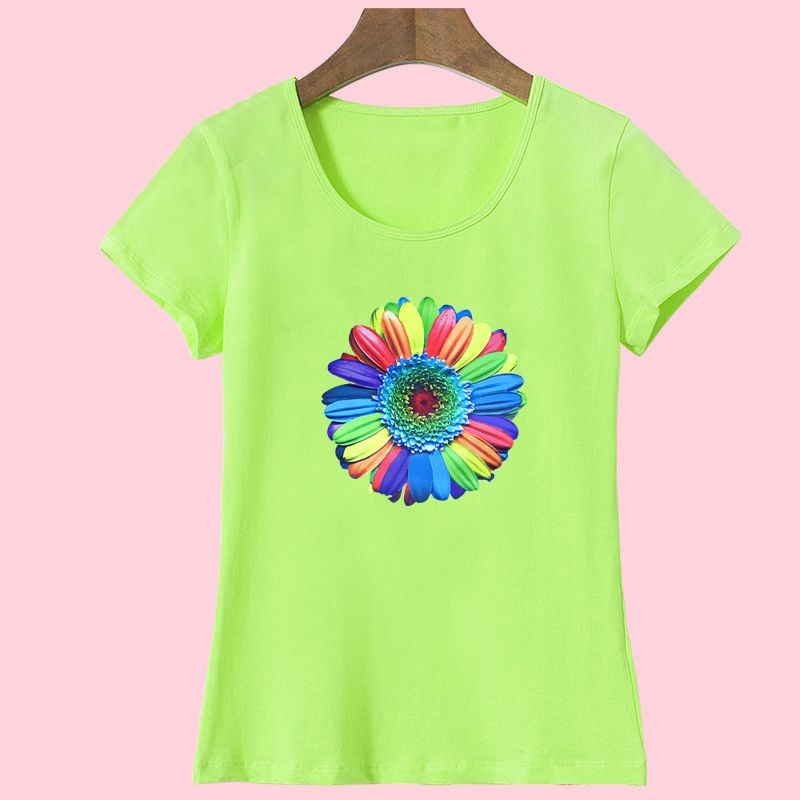 2017-Brand-Summer-New-Sunflower-Printed-Women-T-Shirt-Cotton-Short-Sleeve-tshirts-O-neck-Fashion-loo-32687708443