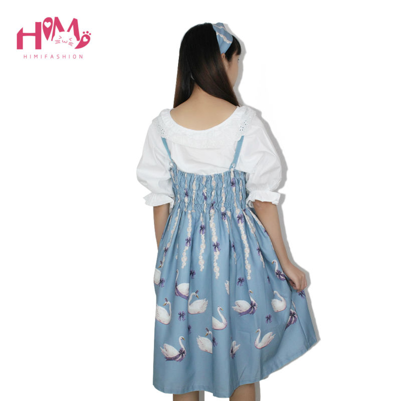 2017-Japanese-Soft-Sister-Swan-Lake-Print-Women-Dress-Spaghetti-Strap-Fresh-New-Design-Lolita-Style--32726151625