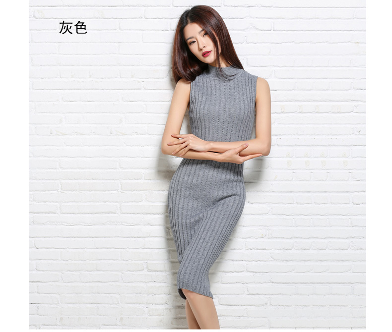 2017-NEW-women39s-ribbed-long-wool-dress-lady-Fine-wool-long-sweater-Turtleneck-Sleath-dress-casual--32610574547