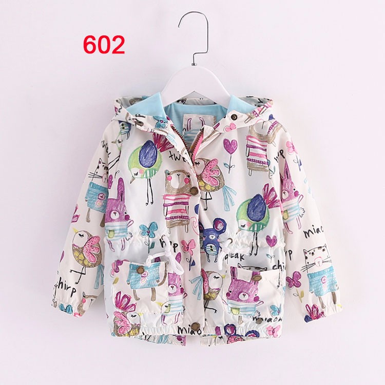 2017-New-2-8T-springampsummer-girls-jackets-casual-hooded-outerwear-for-girls-fashion-Hand-Painted-k-32627875486