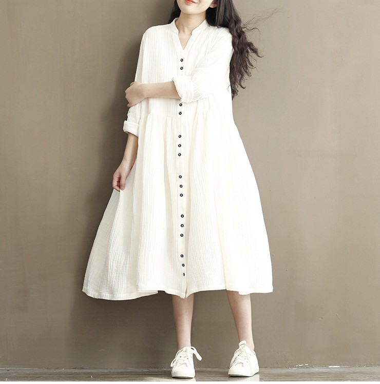 2017-New-Arrival-Loose-Long-Sleeve-Cotton-and-Linen-Dress-Pregnant-women-High-Quality-large-Size-Sol-32653477285