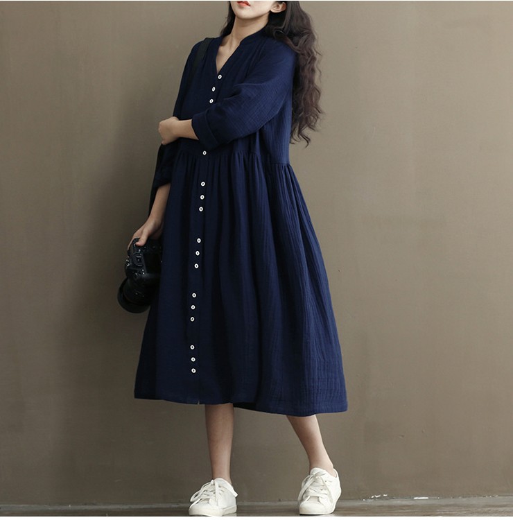 2017-New-Arrival-Loose-Long-Sleeve-Cotton-and-Linen-Dress-Pregnant-women-High-Quality-large-Size-Sol-32653477285