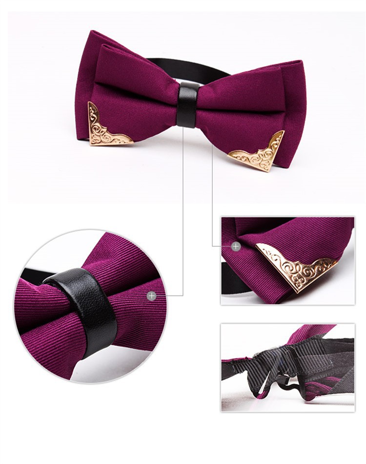 2017-New-Fashion-Boutique-Metal-Head-Bow-Ties-For-Groom-Men-Women-Butterfly-Solid-Bowtie-Classic-Gra-32309085220