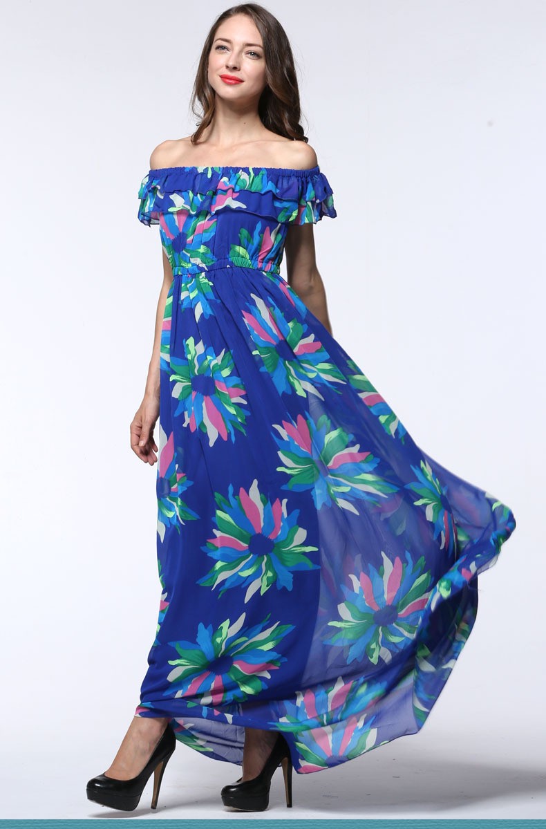 2017-New-Fashion-Women-Summer-Chiffon-Dress-Sexy-Sleeveless-Plus-Size-5XL-6XL-Blue-Floral-Beach-Casu-32773722911