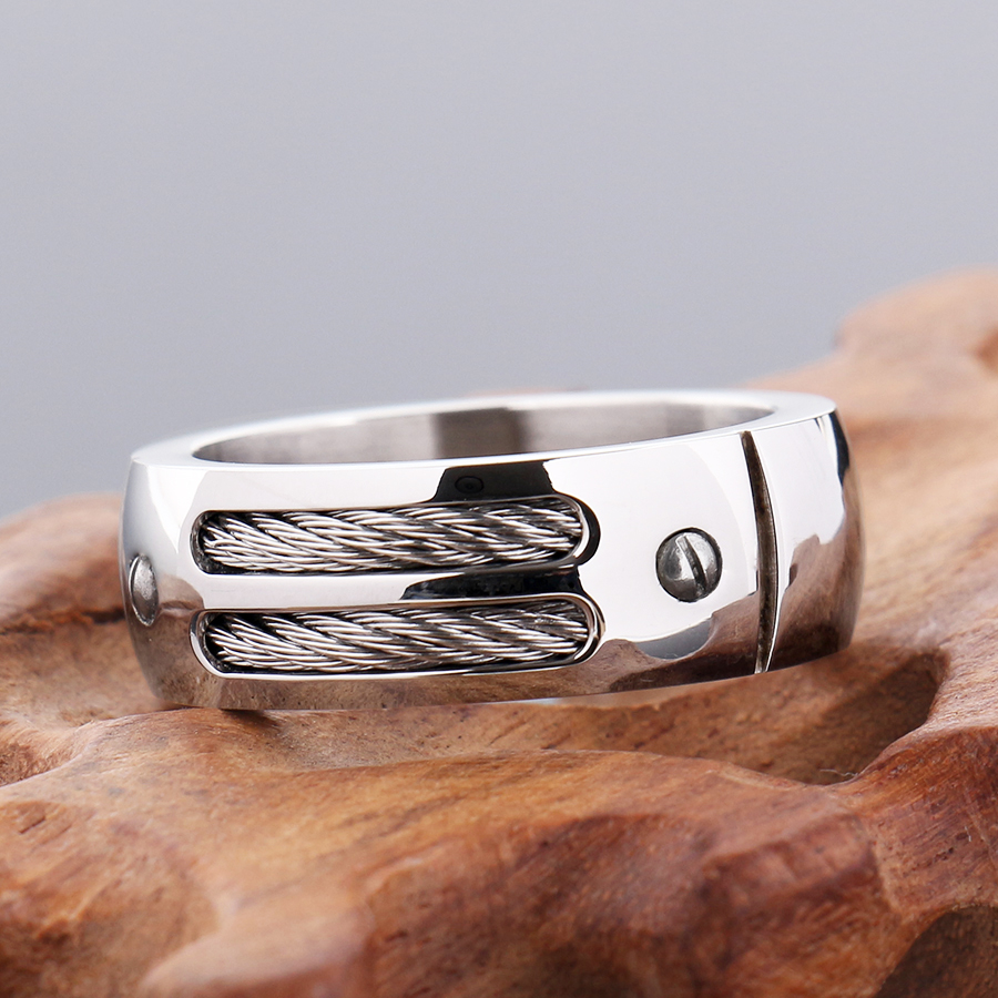 2017-New-Stainless-steel-wedding-ring-Men39s-Stainless-Steel-Ring-Unique-Cables-and-Screw-Design-For-32351716464