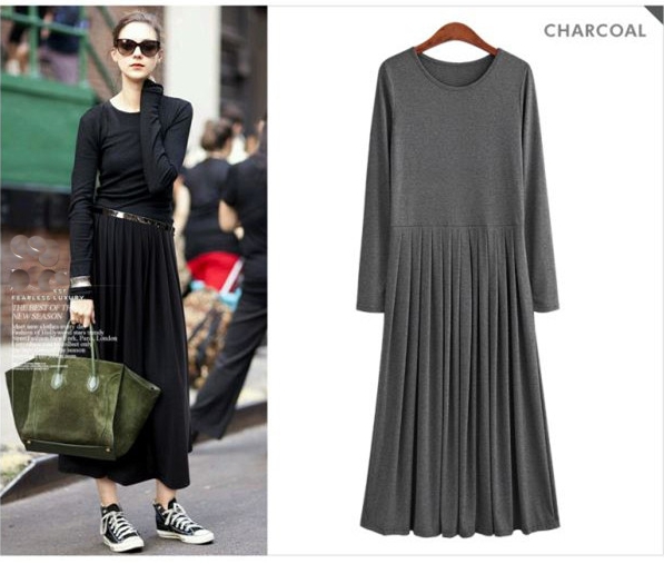 2017-Spring-Summer-Women-O-neck-Slim-Casual-Long-Dress-With-Belt-Bohemian-Vintage-Celebrity-Party-Dr-32664174005