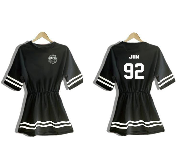 2017-Summer-A-line-Dress-KPOP-Bangtan-Boys-Black-White-Jung-Kook-Jin-V-Cotton-Support-Dresses-New-32650526299