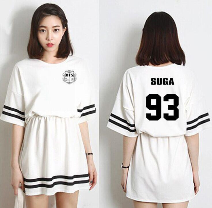 2017-Summer-A-line-Dress-KPOP-Bangtan-Boys-Black-White-Jung-Kook-Jin-V-Cotton-Support-Dresses-New-32650526299