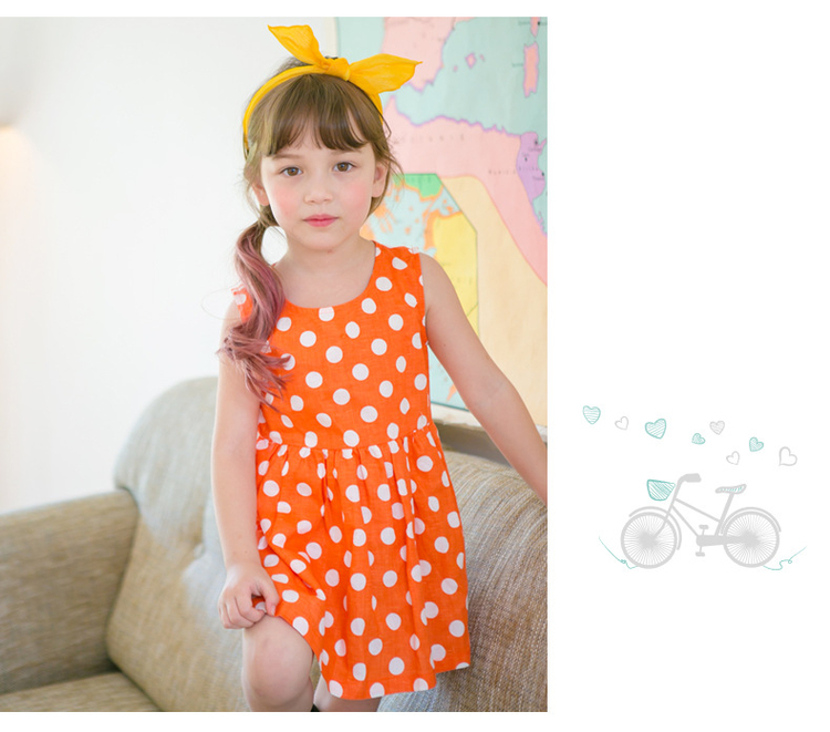 2017-Summer-Child-Girl-Flax-Dress-Casual-Breathable-Wave-Girl-Cotton-Dress-Lovely-Kid-Dot-Sleeveless-32791269711