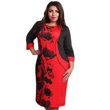 2017-Women-Fashion-Plus-size-Elegant-lace-dress-Autumn-O-Neck-Big-size-Office-Dress-casual-large-siz-32780245357