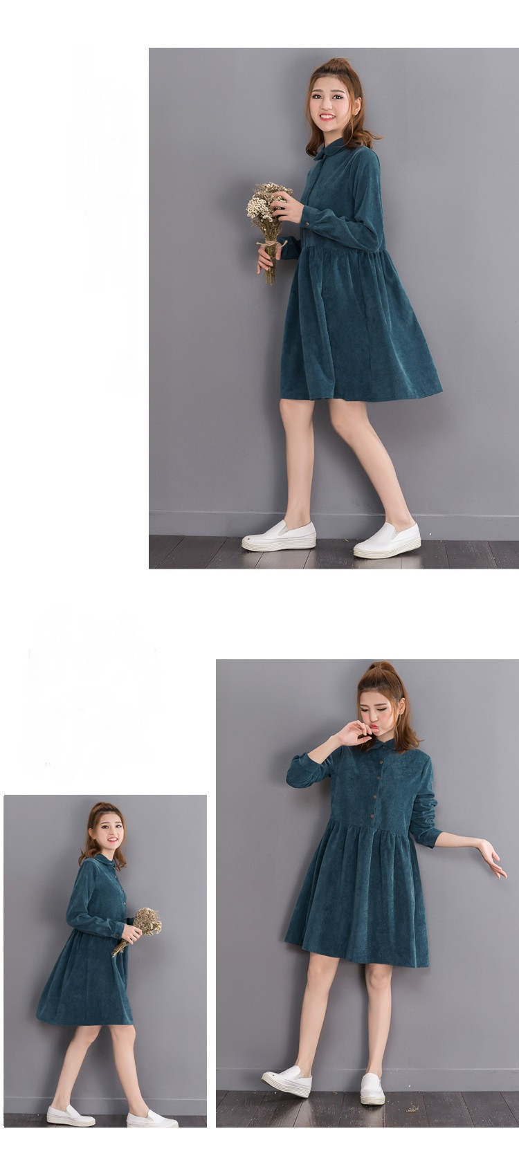 2018-New-Fashion-Spring-Autumn-Women-Mini-Dress-Peter-Pan-Collar-Corduroy-Long-Sleeve-Vestidos-Vinta-32743659513