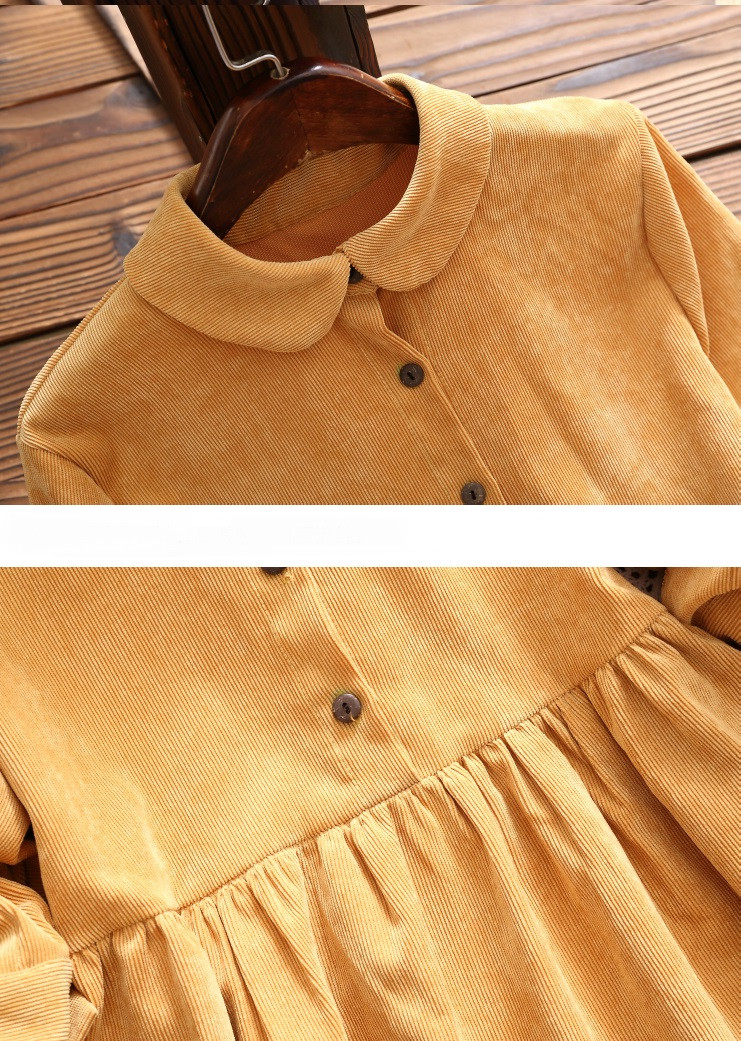 2018-New-Fashion-Spring-Autumn-Women-Mini-Dress-Peter-Pan-Collar-Corduroy-Long-Sleeve-Vestidos-Vinta-32743659513